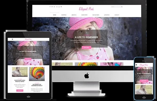 wordpress-Elegant Pink图片主题模板-诺言资源网