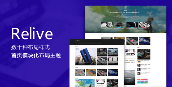 【亲测带数据】Relive v3.1 - 博客自媒体WordPress主题-诺言资源网