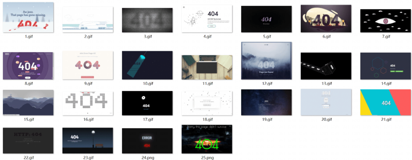 25个酷炫动画404错误页面-诺言资源网