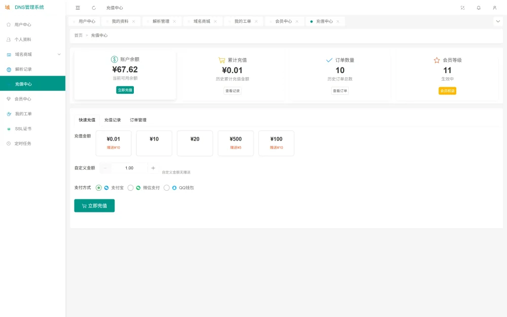 域DNS多级域名分发系统（程序）V1.0免费使用 插图1
